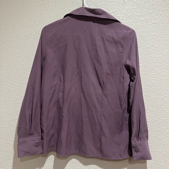 Hillard & Hanson Purple Button Up Shirt, S - Picture 5 of 5